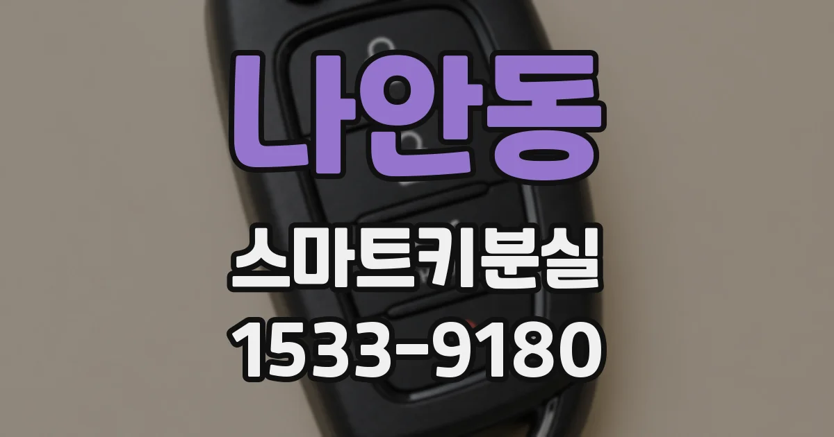 나안동 스마트키분실
