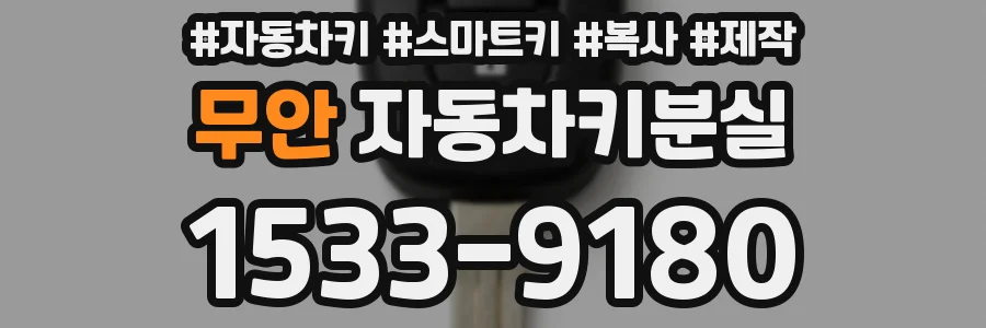 무안 자동차키분실