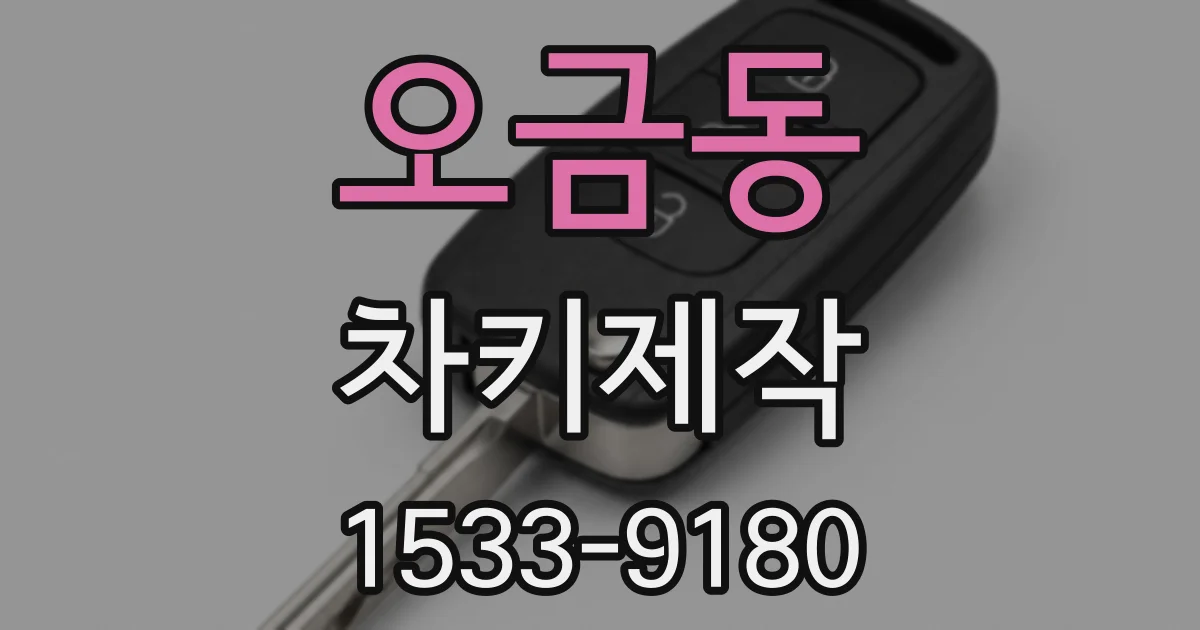 오금동 차키제작