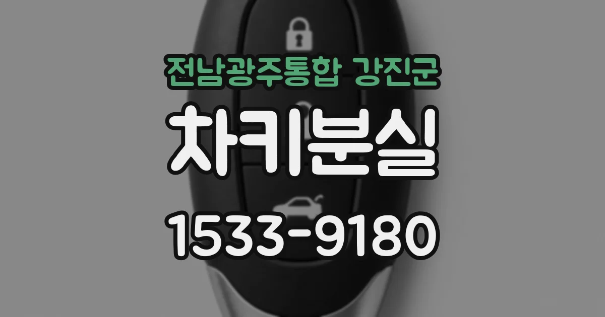전남광주통합 강진군 차키분실