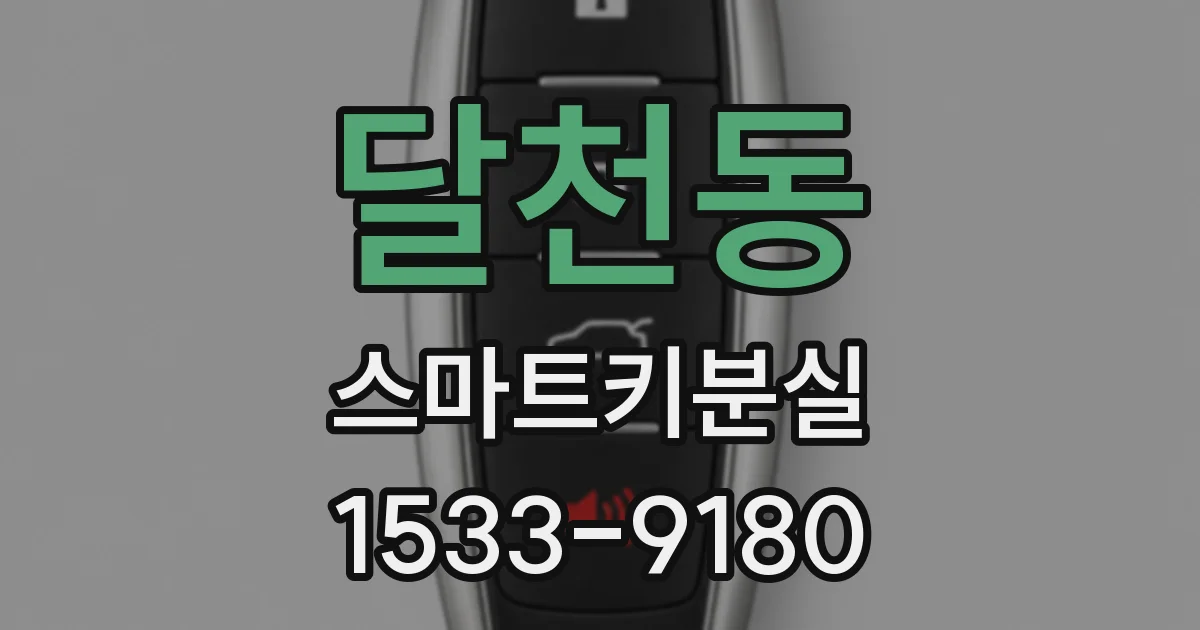 달천동 스마트키분실