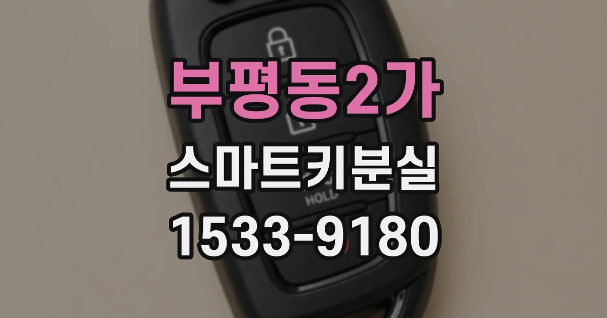 부평동2가 스마트키분실