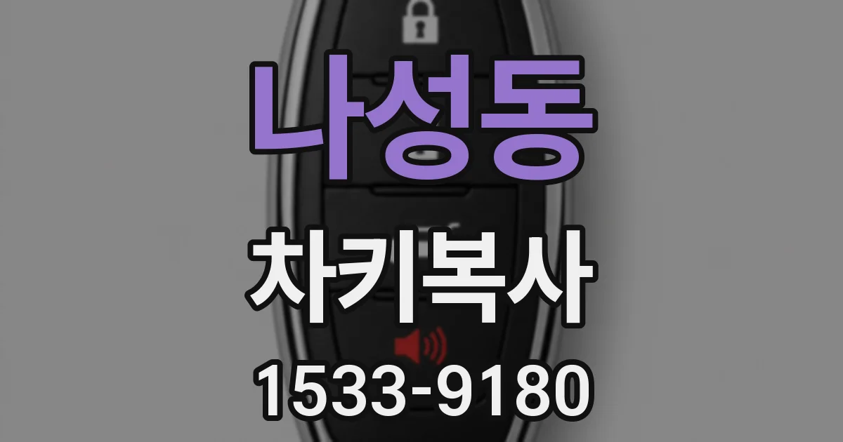 나성동 차키복사