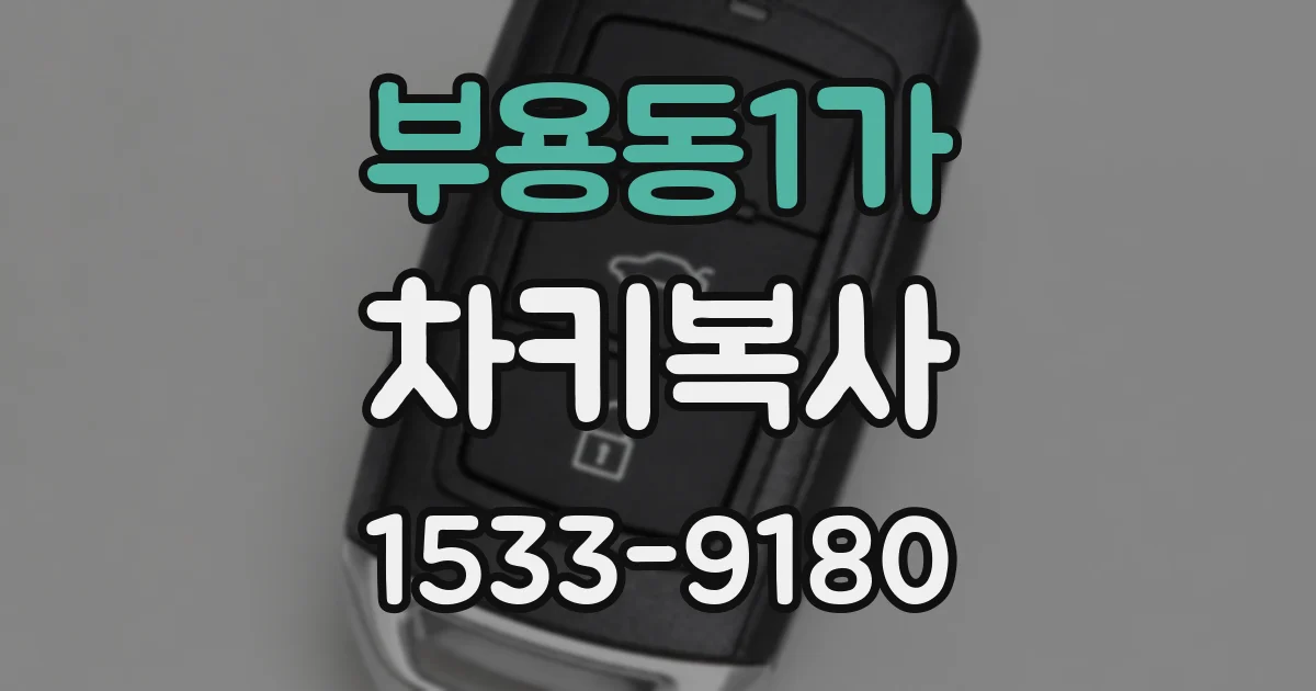 부용동1가 차키복사