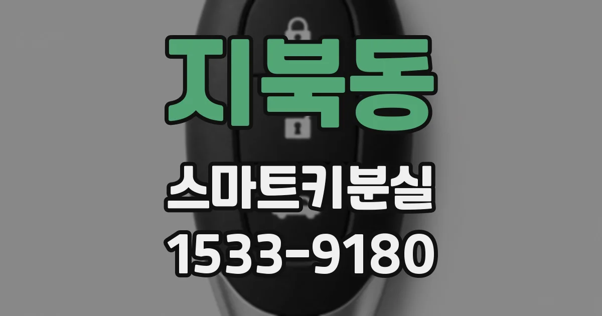 지북동 스마트키분실