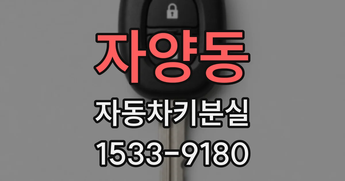 자양동 자동차키분실
