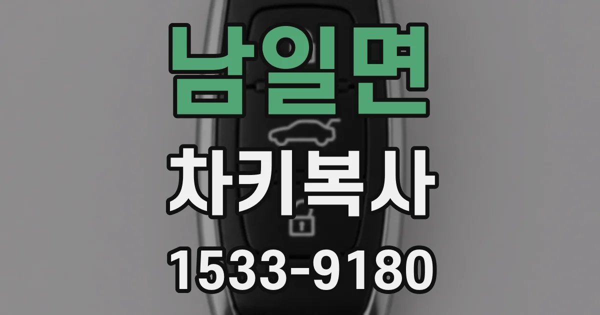 남일면 차키복사