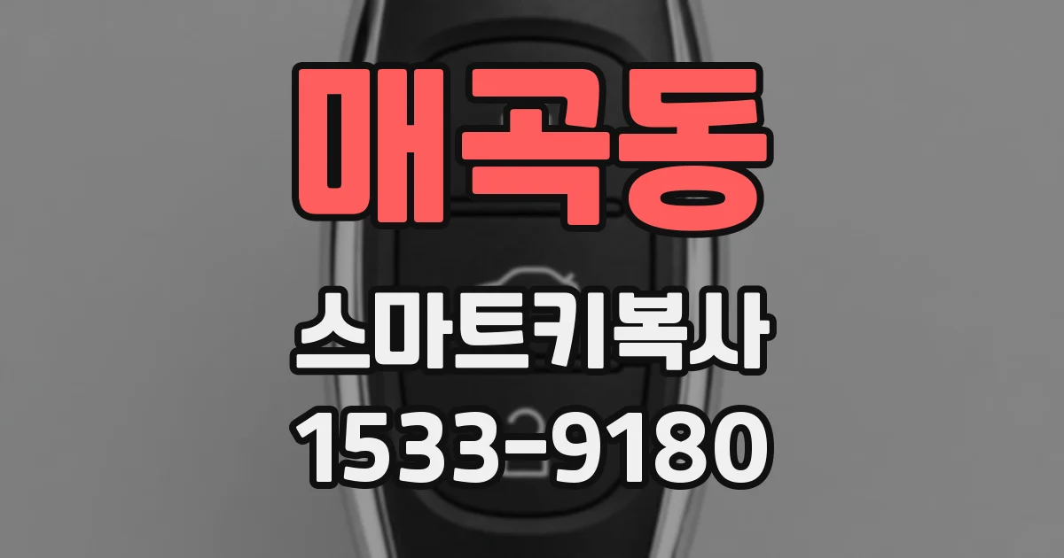 매곡동 스마트키복사