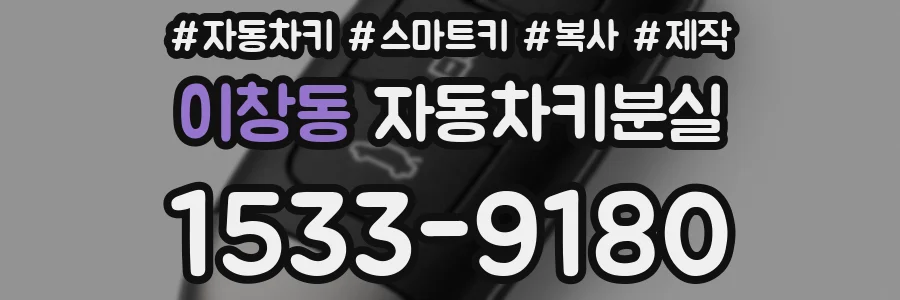 이창동 자동차키분실
