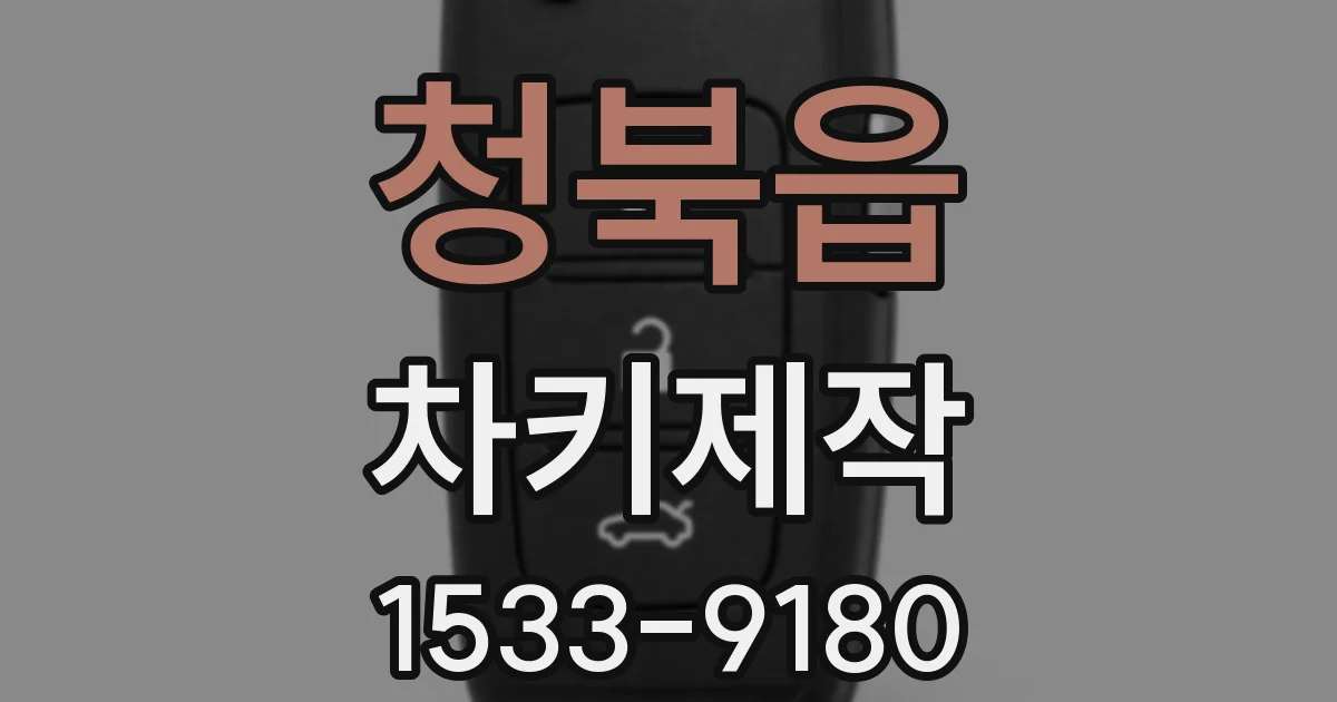 청북읍 차키제작
