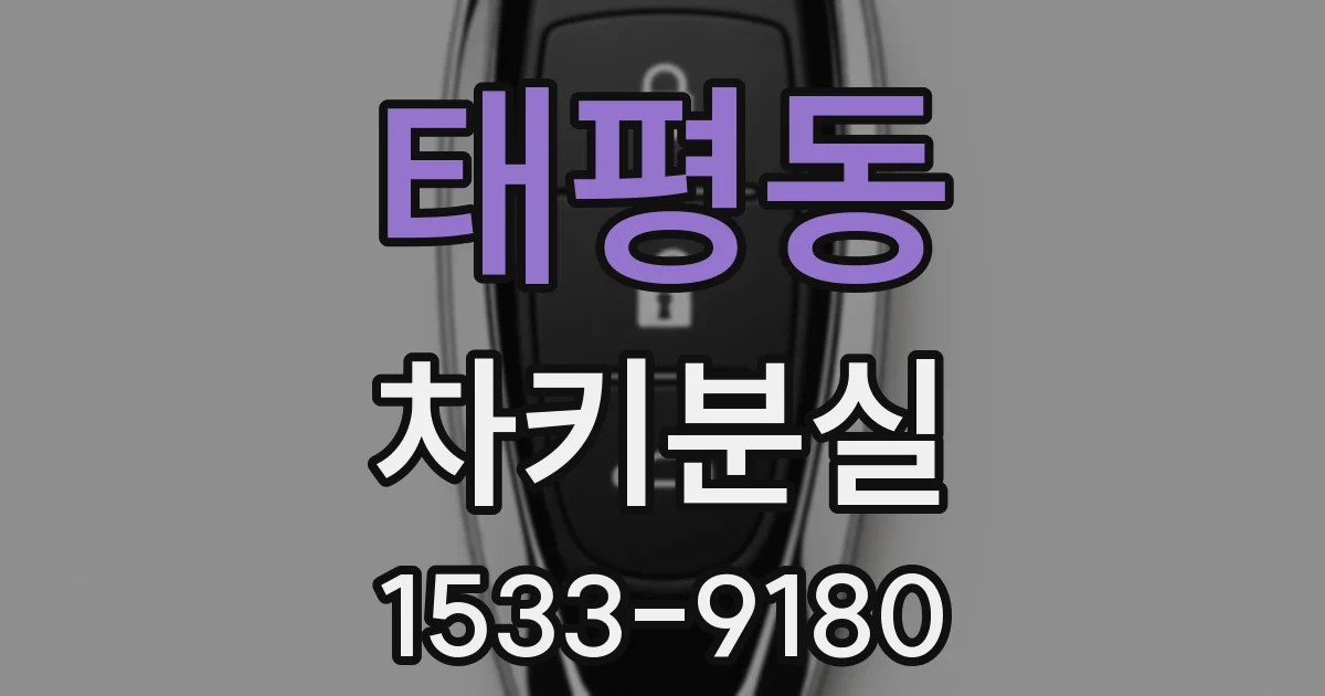 태평동 차키분실