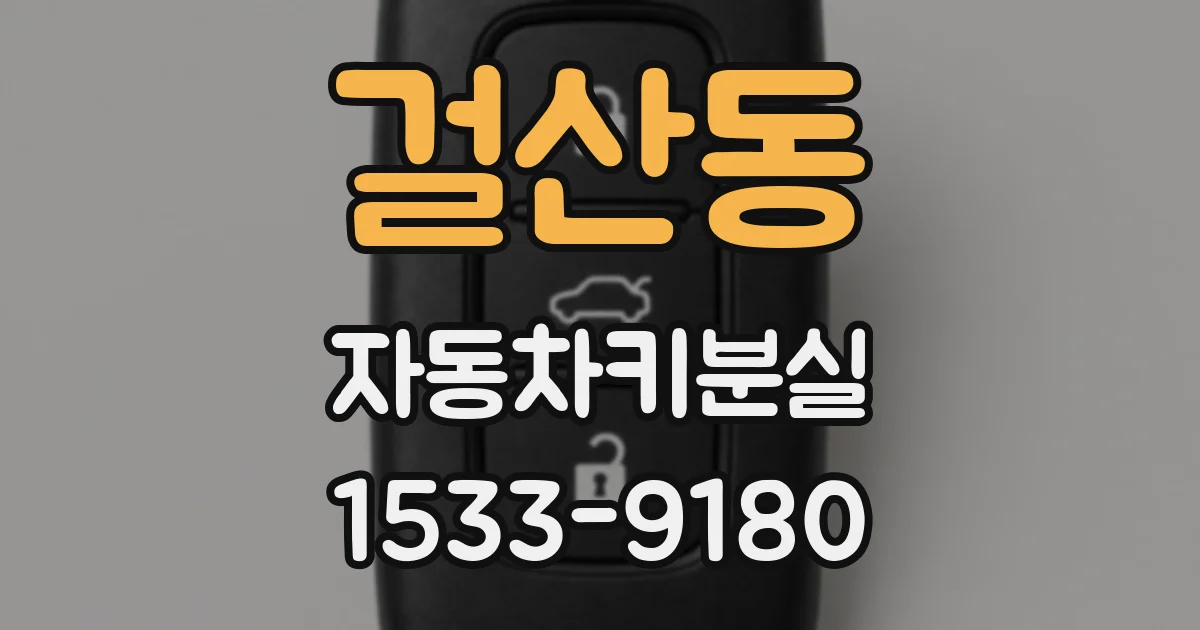 걸산동 자동차키분실