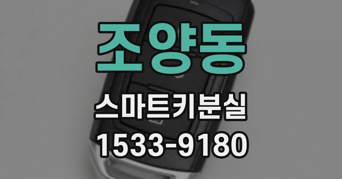 조양동 스마트키분실