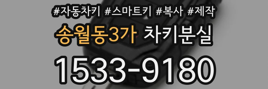 송월동3가 차키분실
