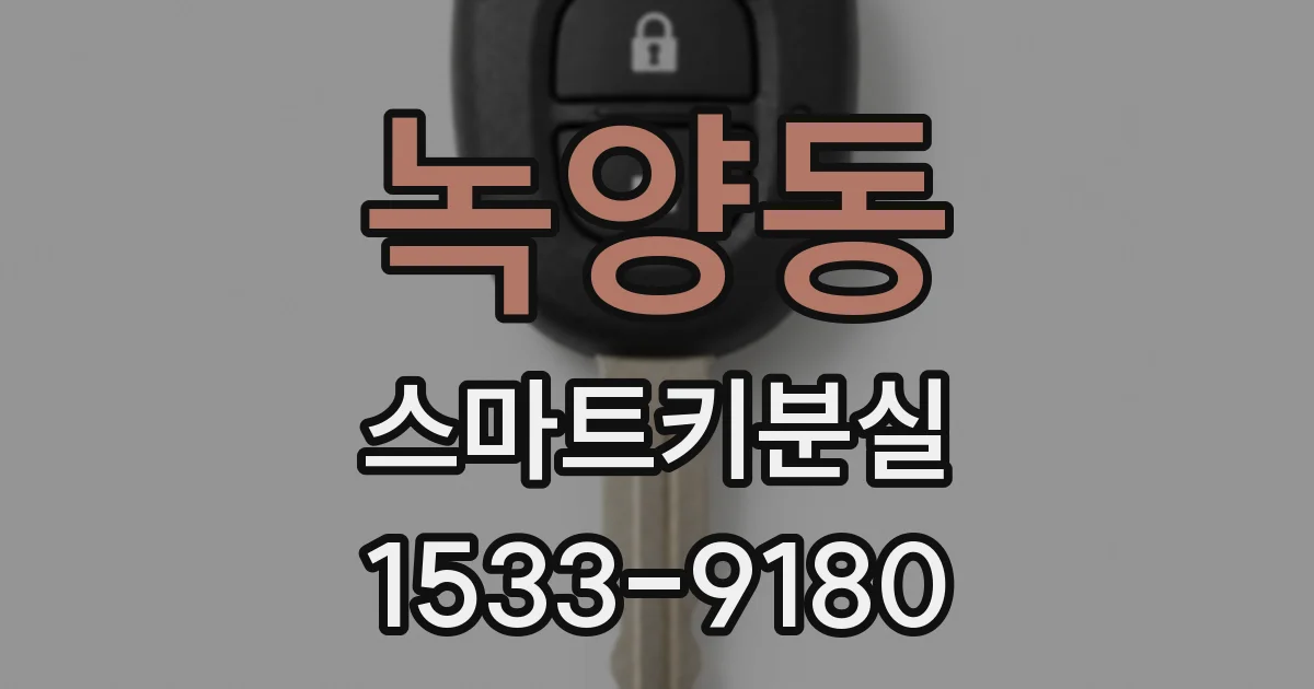 녹양동 스마트키분실