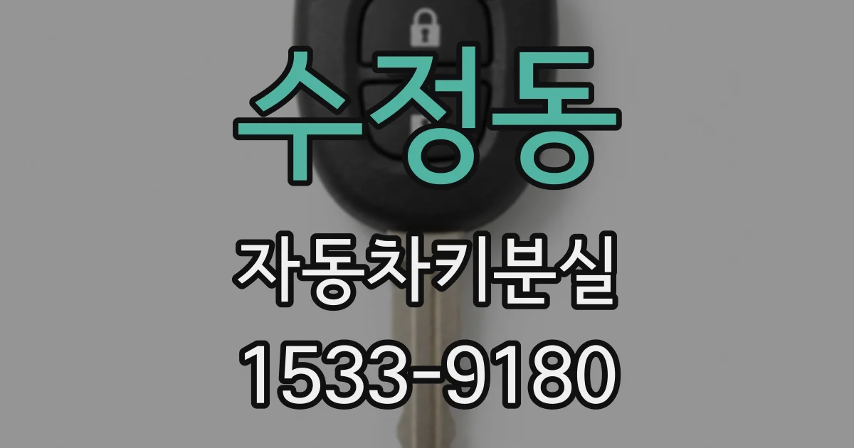 수정동 자동차키분실