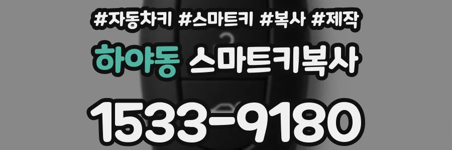 하야동 스마트키복사