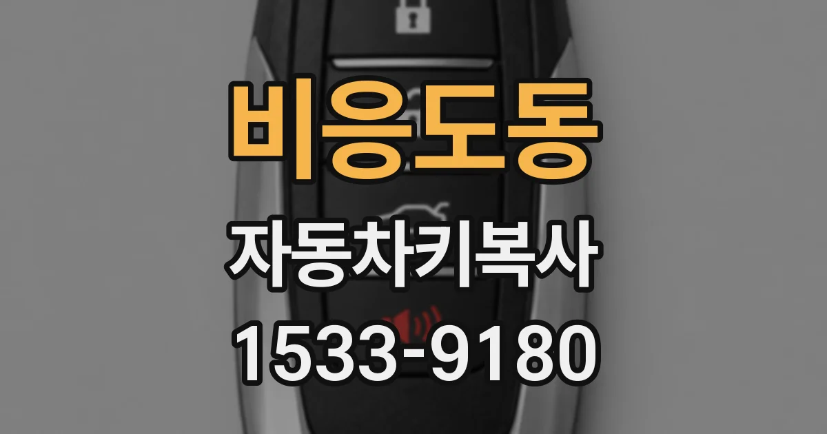비응도동 자동차키복사
