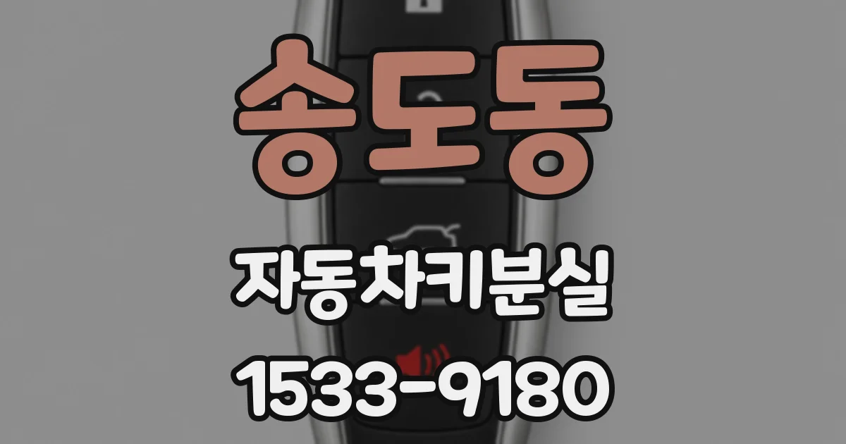 송도동 자동차키분실