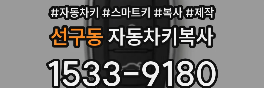 선구동 자동차키복사