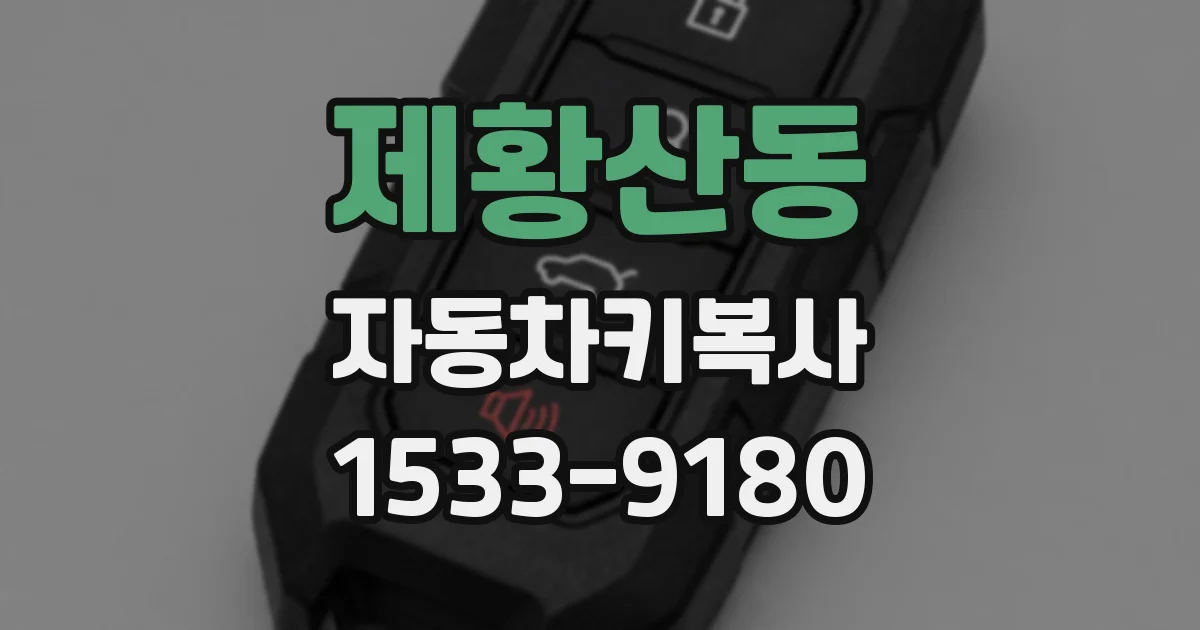 제황산동 자동차키복사