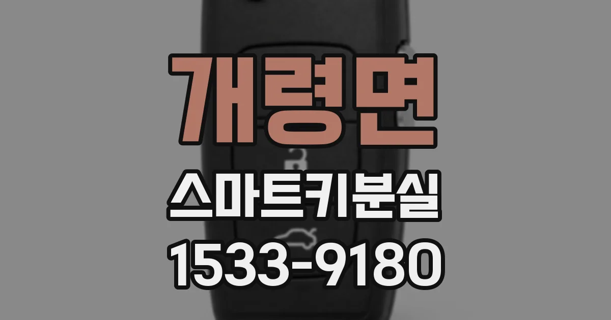 개령면 스마트키분실