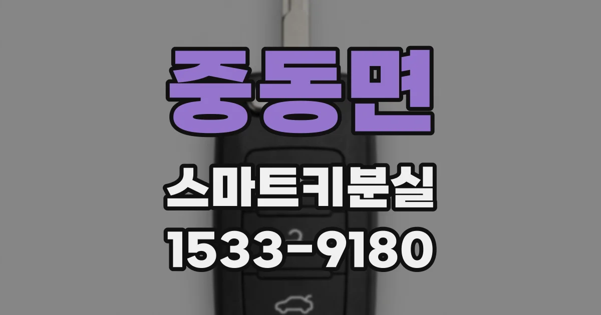 중동면 스마트키분실