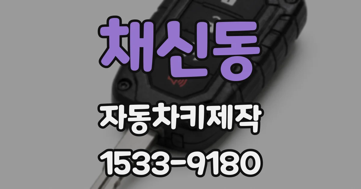 채신동 자동차키제작