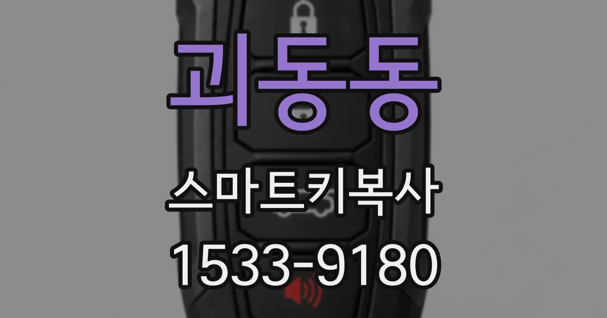 괴동동 스마트키복사
