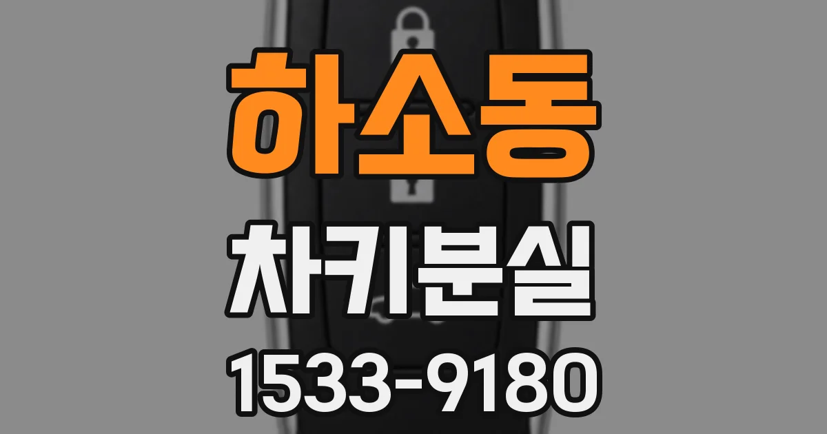 하소동 차키분실