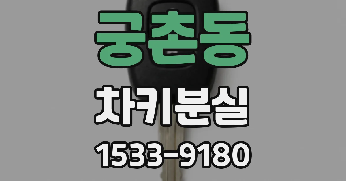 궁촌동 차키분실