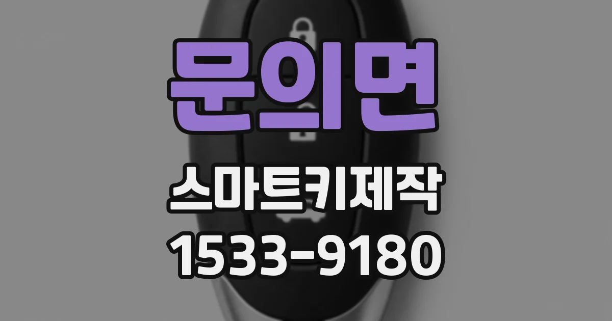 문의면 스마트키제작