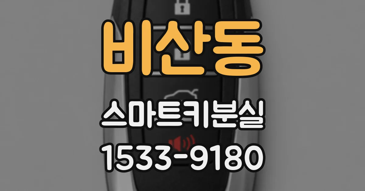 비산동 스마트키분실