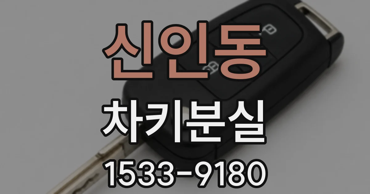 신인동 차키분실