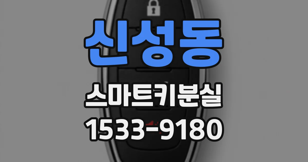 신성동 스마트키분실