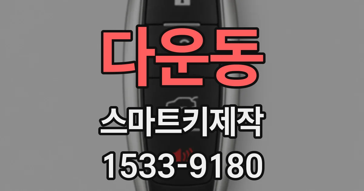 다운동 스마트키제작