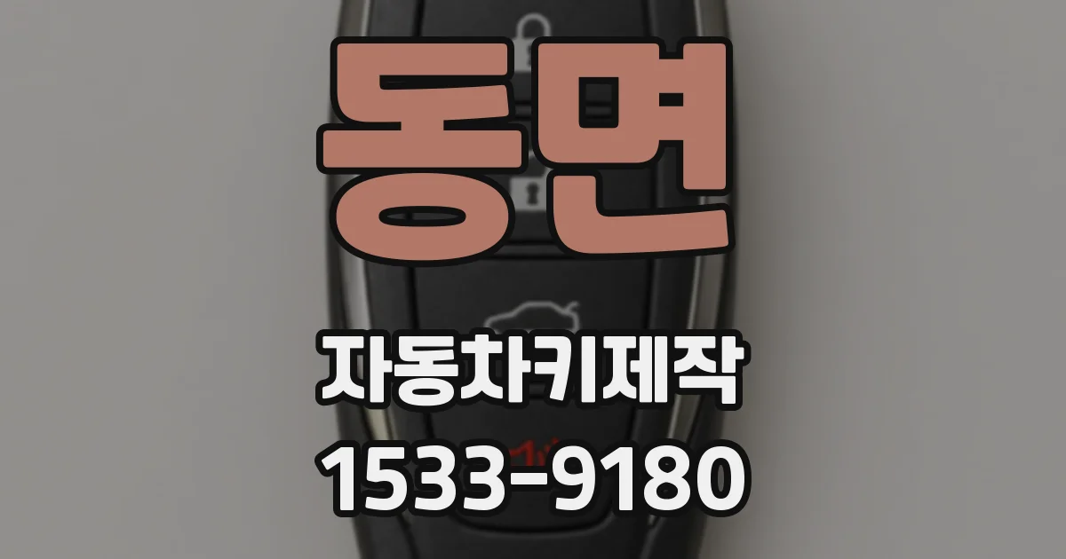 동면 자동차키제작