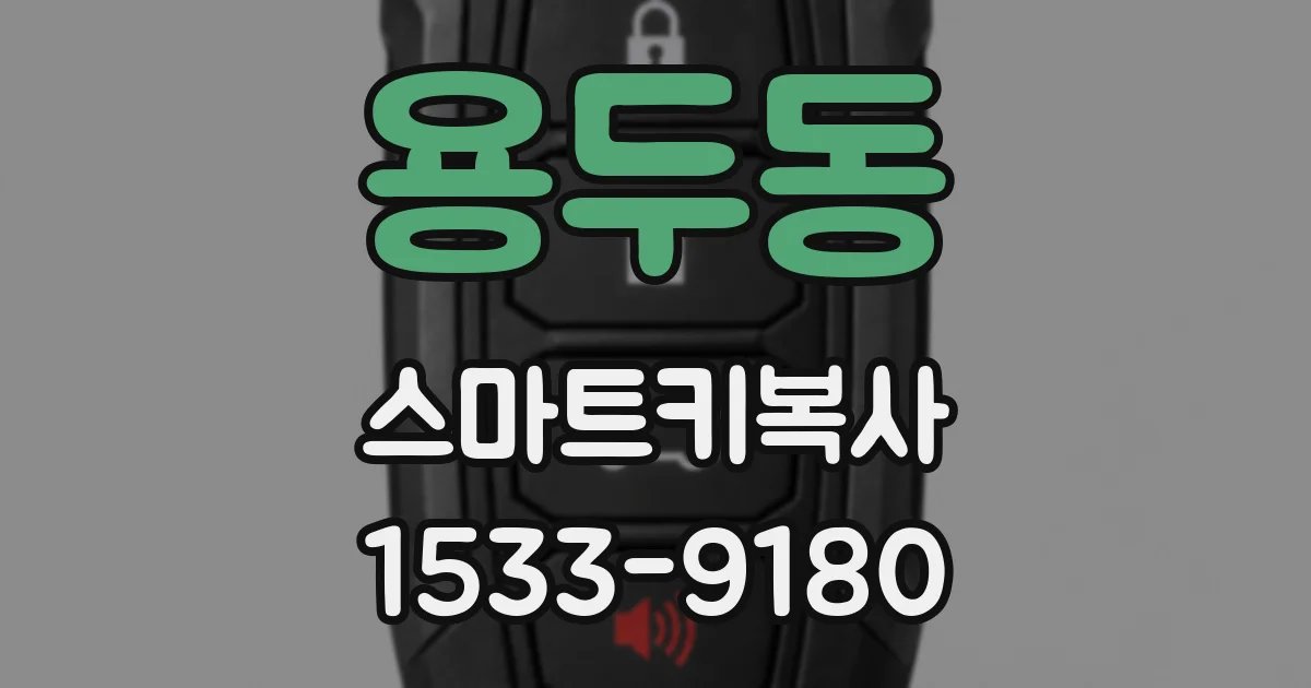 용두동 스마트키복사