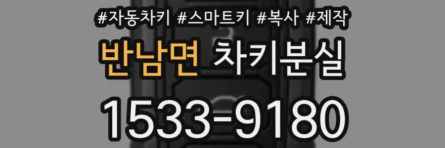 반남면 차키분실