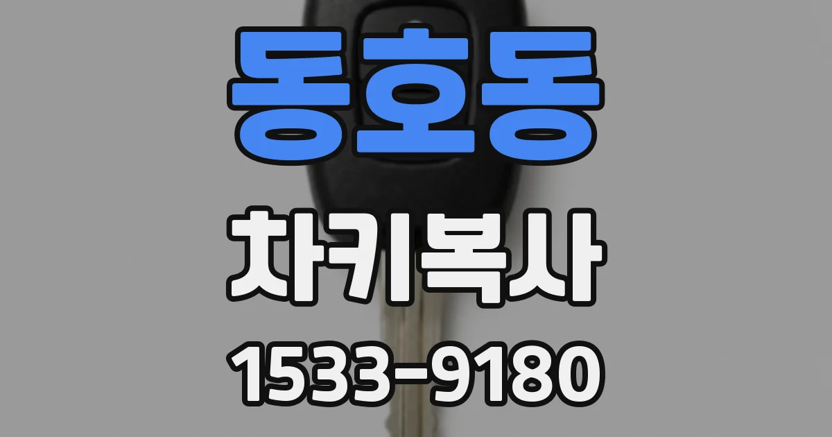동호동 차키복사