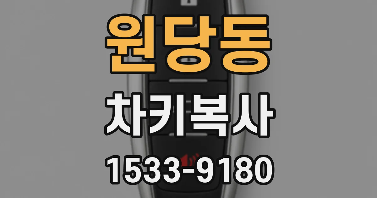 원당동 차키복사