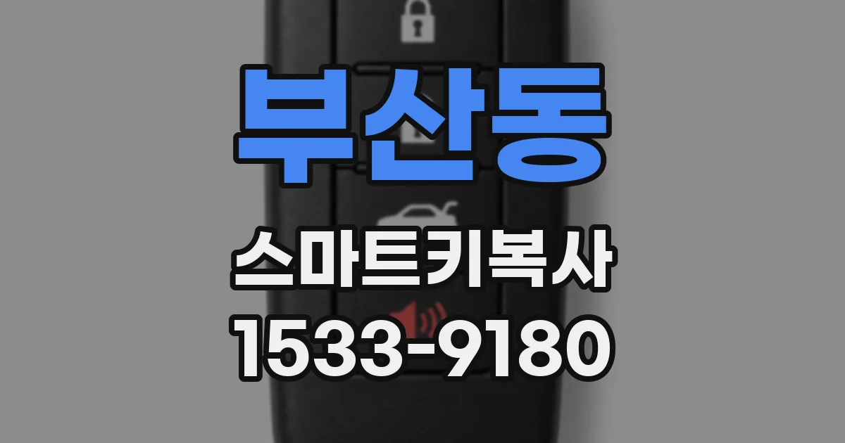 부산동 스마트키복사