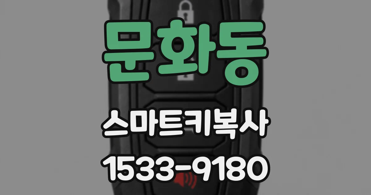 문화동 스마트키복사