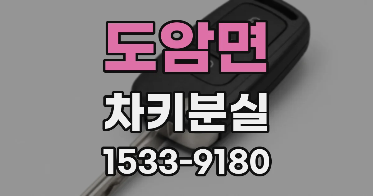 도암면 차키분실