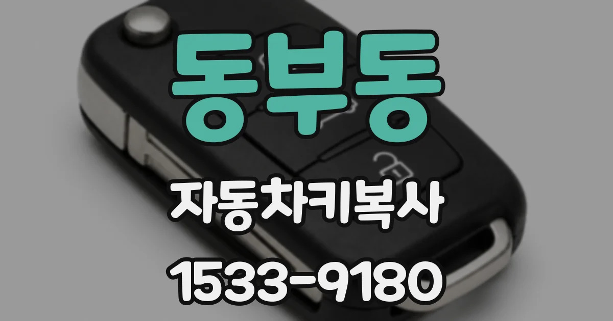 동부동 자동차키복사