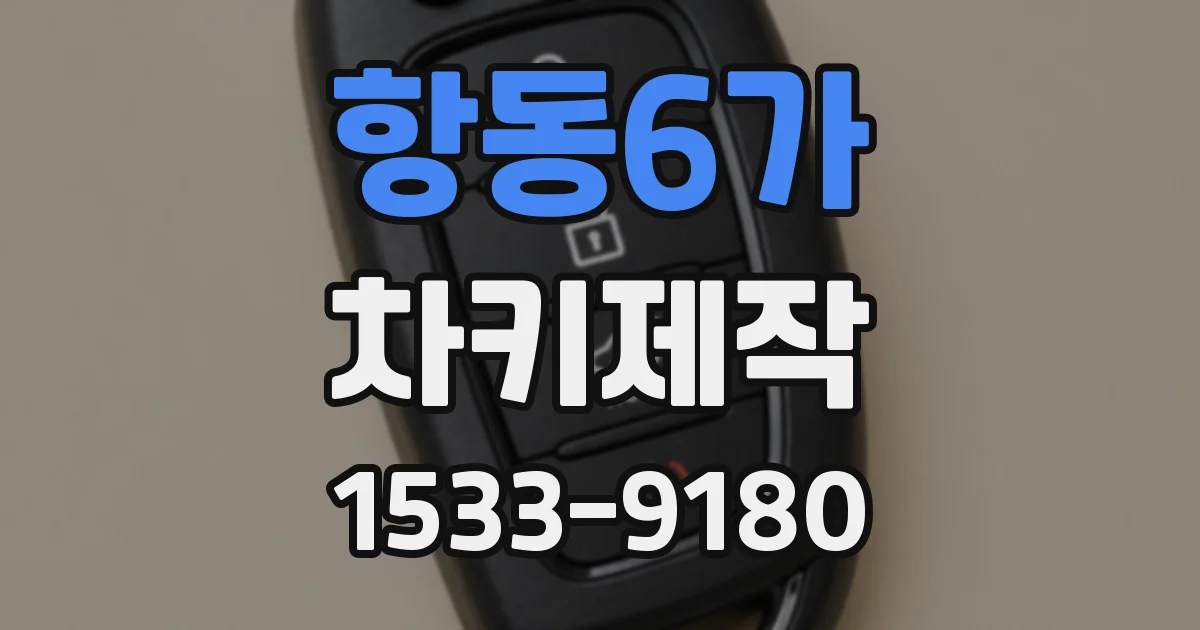 항동6가 차키제작