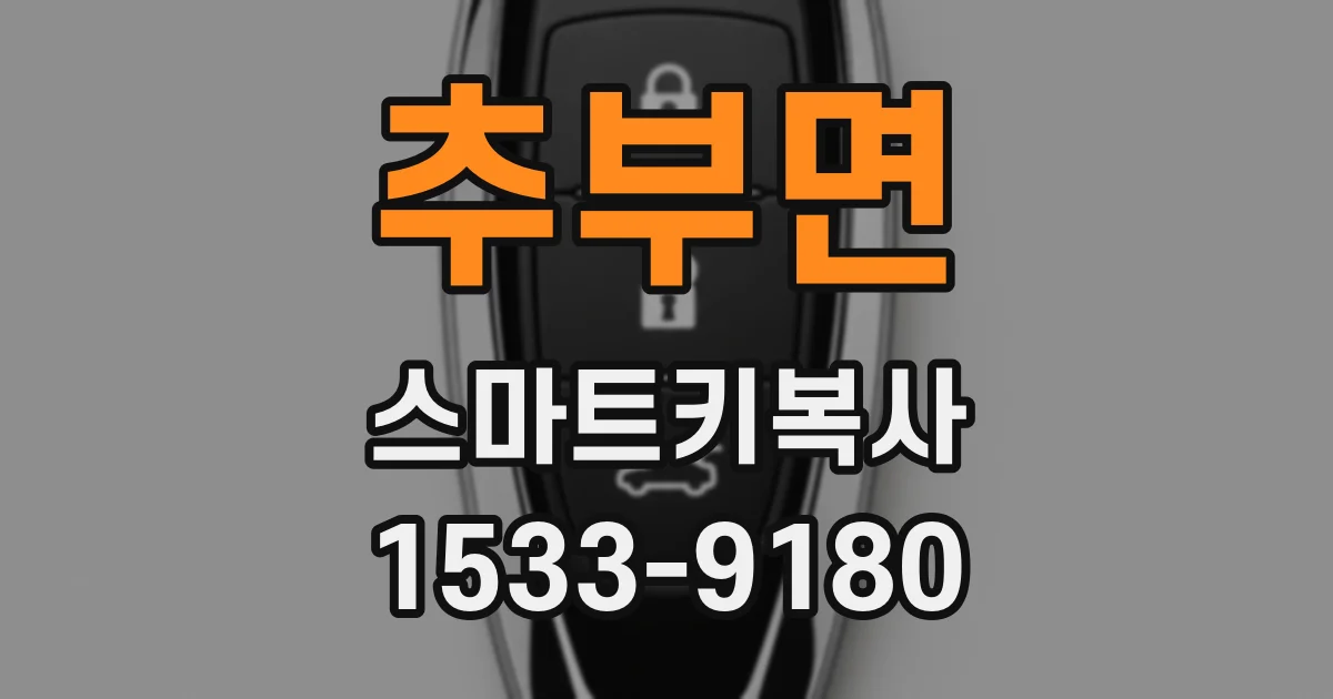 추부면 스마트키복사