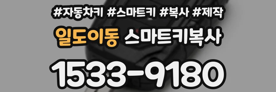 일도이동 스마트키복사