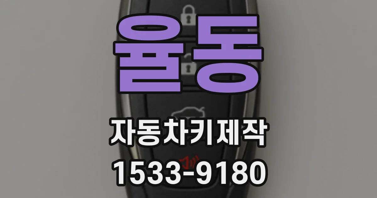 율동 자동차키제작