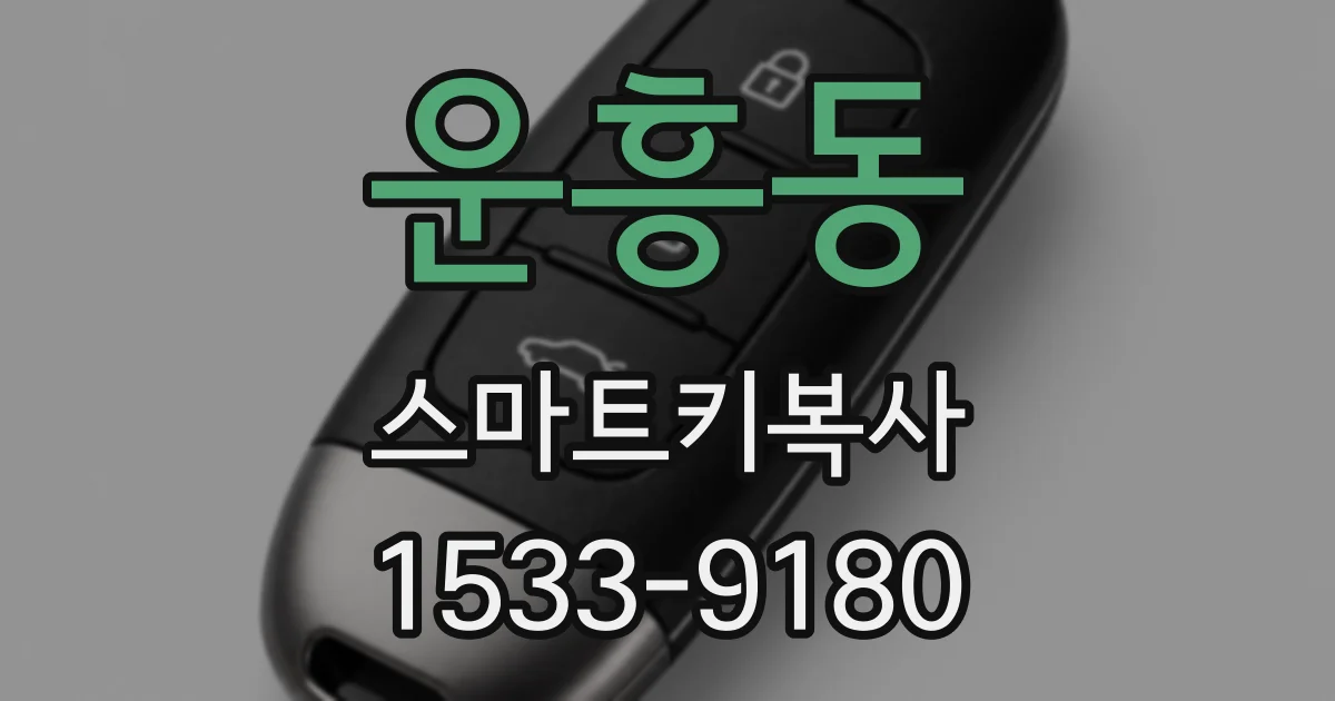 운흥동 스마트키복사